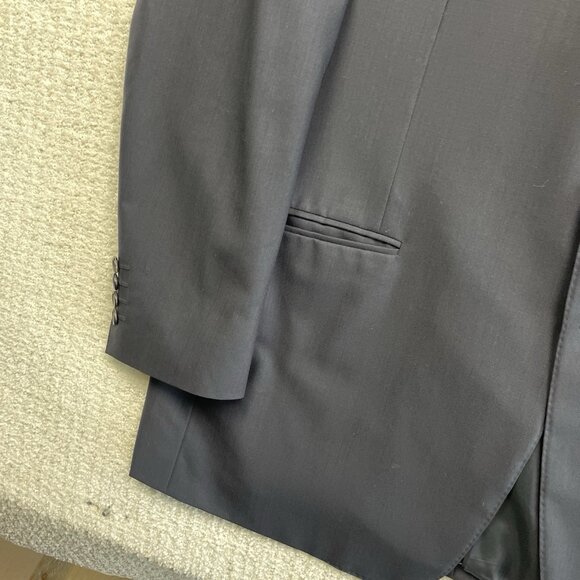 Canali Super 120s Wool Blazer Men’s Sz 54R Dark Blue 100% Wool Sport Coat Jacket - Picture 8 of 16